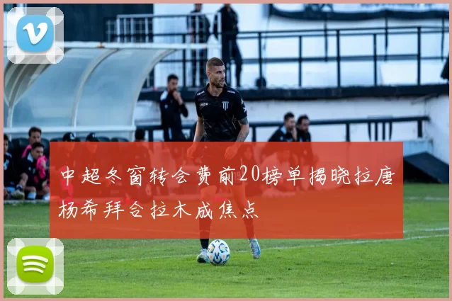 中超冬窗转会费前20榜单揭晓拉唐杨希拜合拉木成焦点