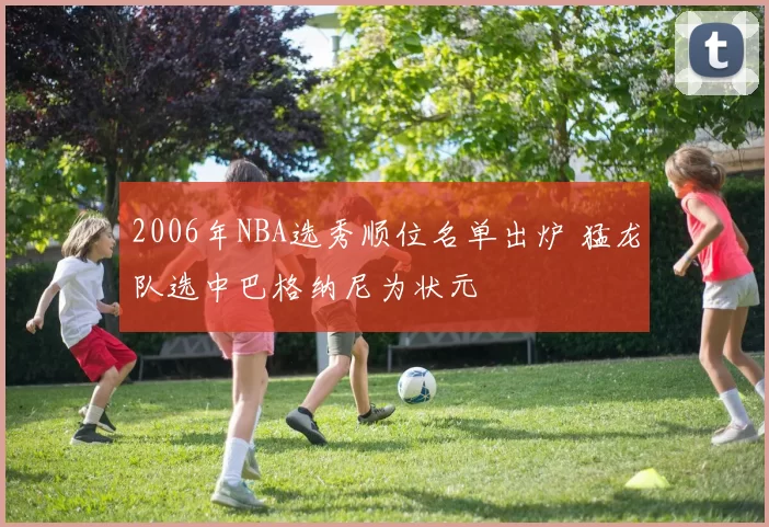 2006年NBA选秀顺位名单出炉 猛龙队选中巴格纳尼为状元
