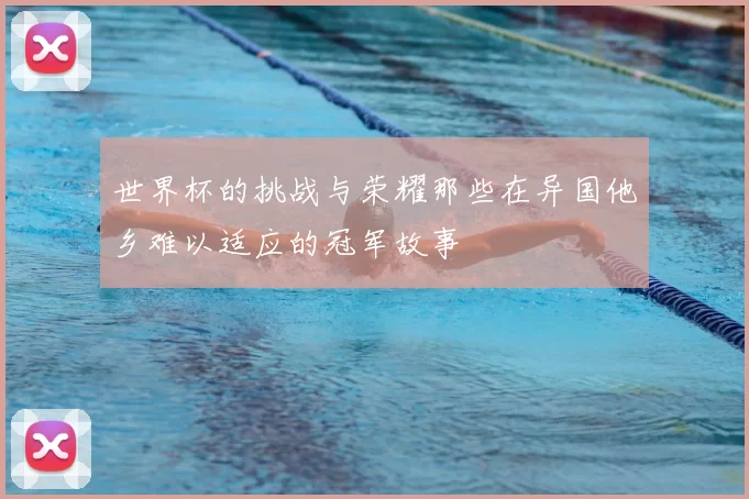 世界杯的挑战与荣耀那些在异国他乡难以适应的冠军故事