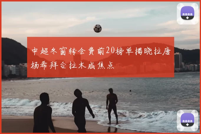 中超冬窗转会费前20榜单揭晓拉唐杨希拜合拉木成焦点