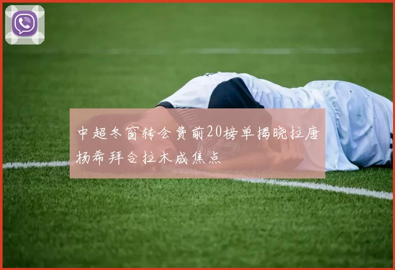 中超冬窗转会费前20榜单揭晓拉唐杨希拜合拉木成焦点