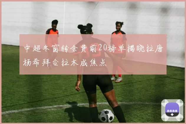 中超冬窗转会费前20榜单揭晓拉唐杨希拜合拉木成焦点