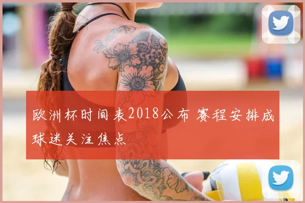 欧洲杯时间表2018公布 赛程安排成球迷关注焦点